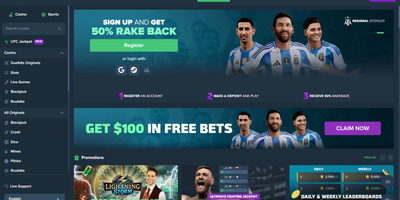 Duelbits site preview