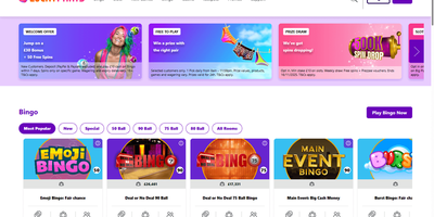 Lucky Pants Bingo site preview