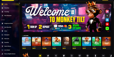 MonkeyTilt websted forhåndsvisning