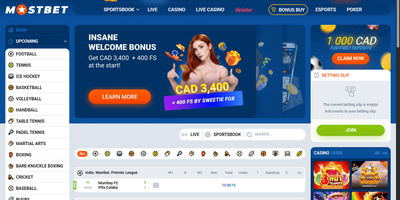 MostBet site preview
