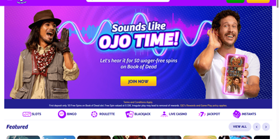 Aperçu du site PlayOJO