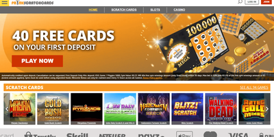 PrimeScratchCards site preview