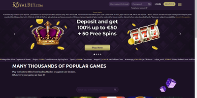 Royal Bet site preview