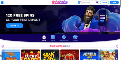 SpinGenie site preview