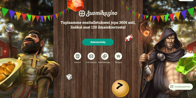 Suomikasino site preview